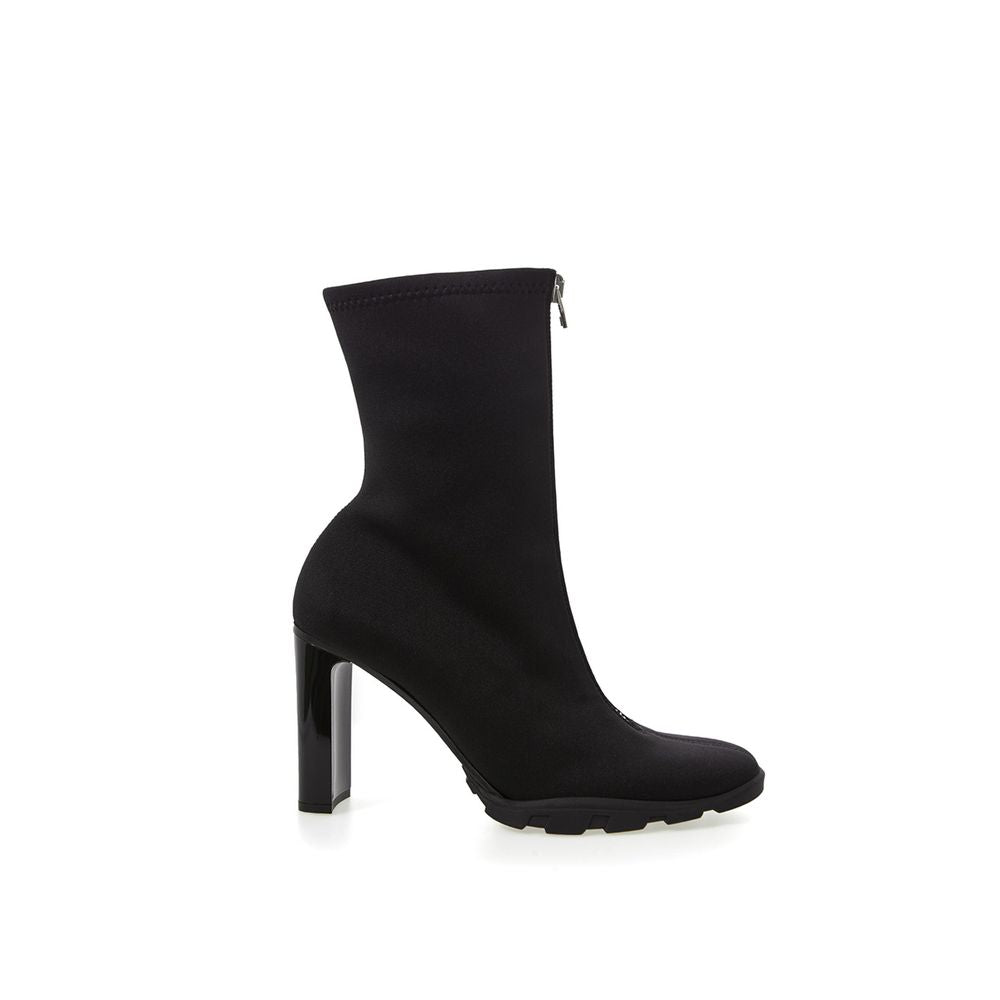 Alexander McQueen Elegante Neopren Leder Damen Stiefel