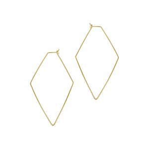 Tarnbeständige 14k Gold überzogene geometrische Hoops
