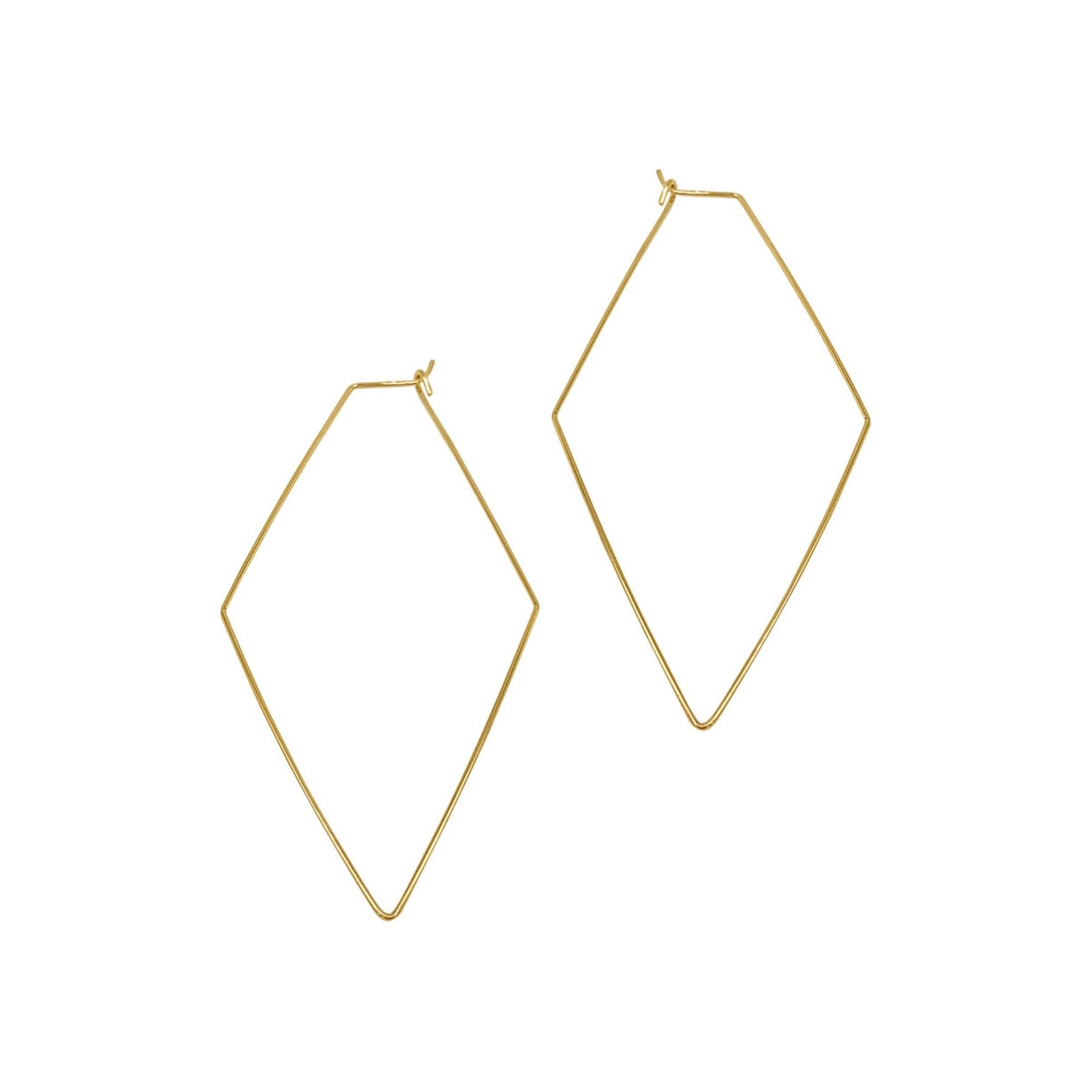 Tarnbeständige 14k Gold überzogene geometrische Hoops