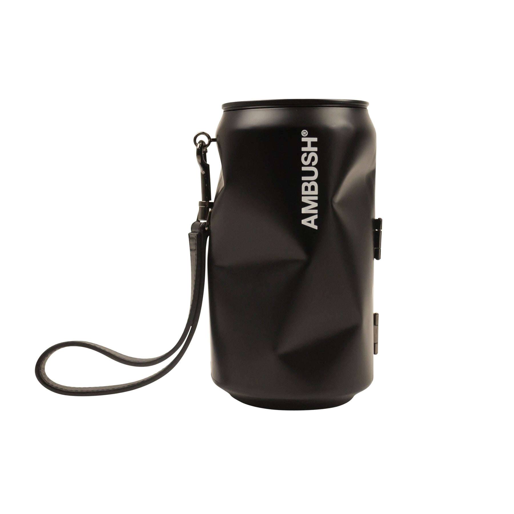 Schwarze Can-Strap-Clutch