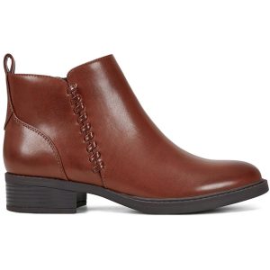 Lorand 3 Kunstleder-Stiefeletten mit Reißverschluss