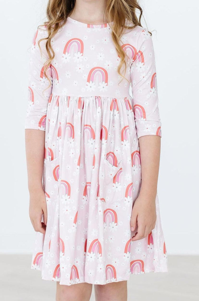 Fun & Flowers 3/4-Ärmel-Tasche-Twirlkleid