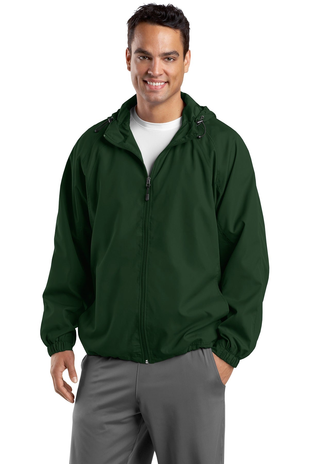 Sport-Tek Herren Tall Raglan Jacke mit Kapuze