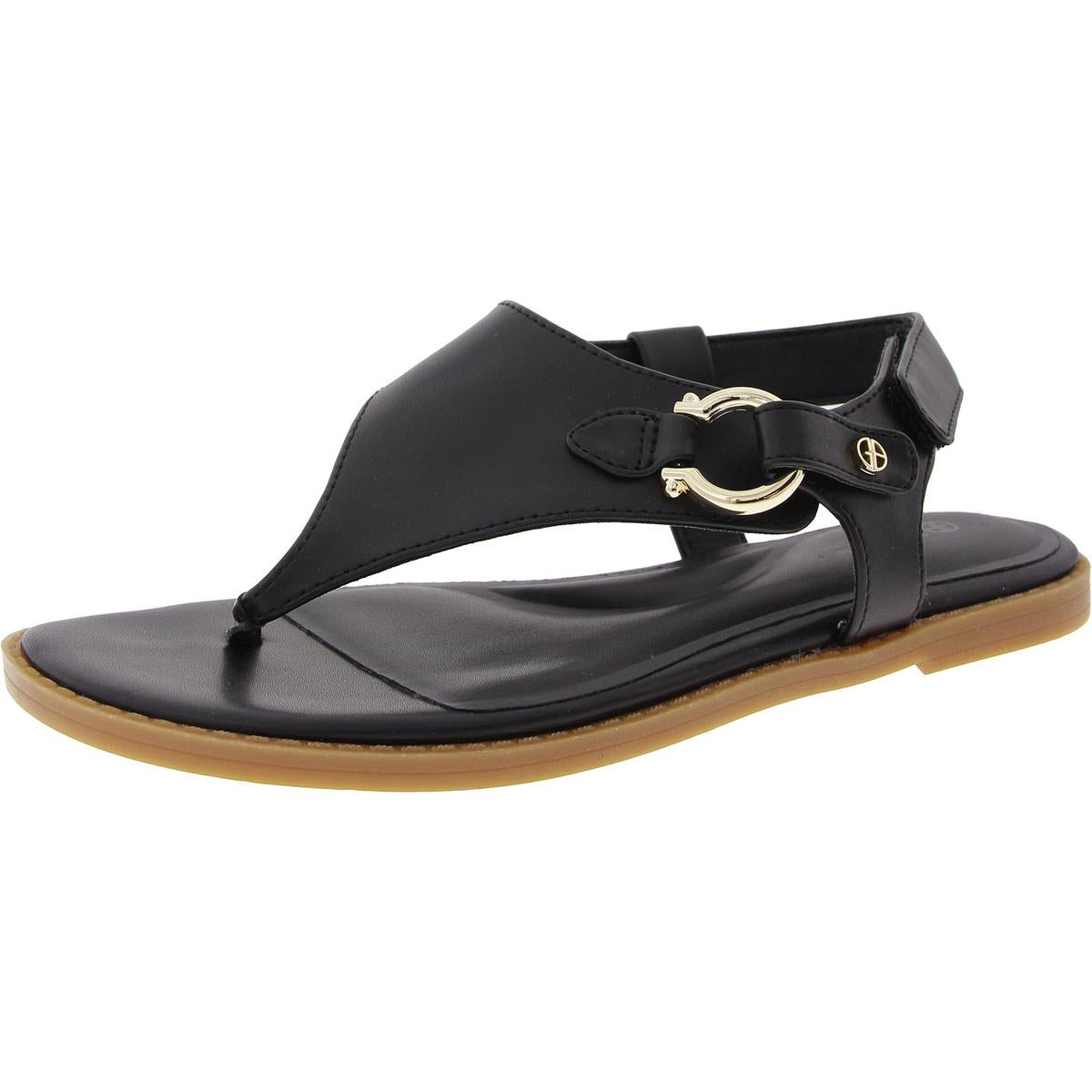 T-Strap Sandalen aus Kunstleder