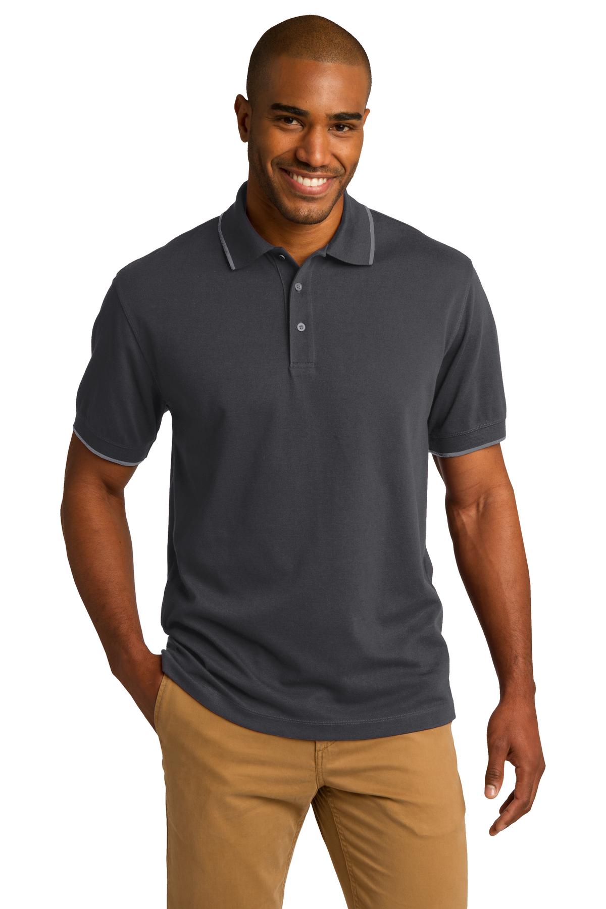 Port Authority Schnell trocken tipped Polo K454