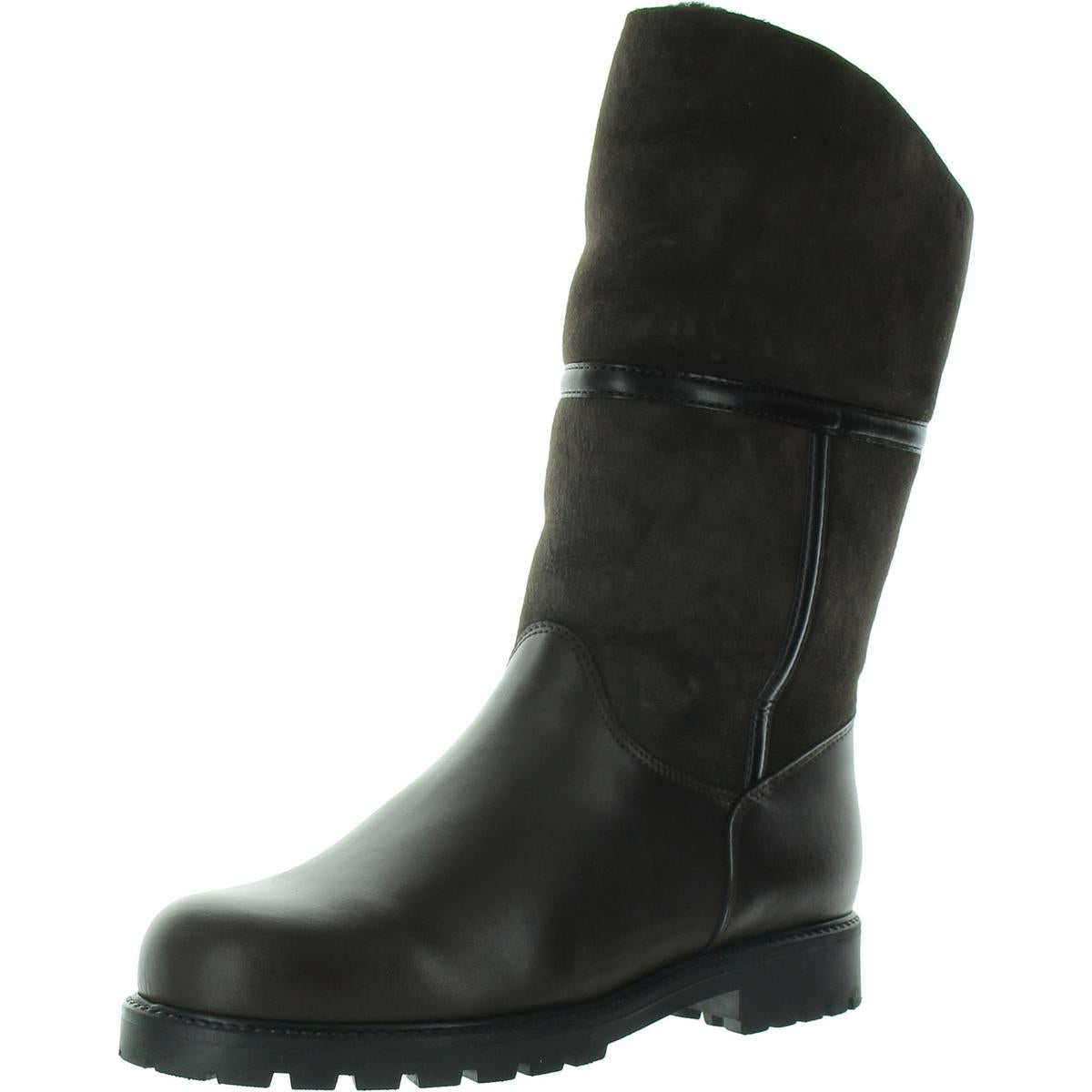 Harlan Kunstpelz gefütterte Pelz Mid-Kalb Stiefel