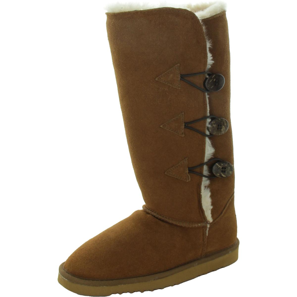 Shearling Stiefel aus Lammfell