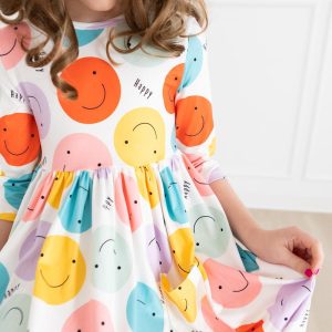 Happy Days Twirl-Kleid mit 3/4-Taschen