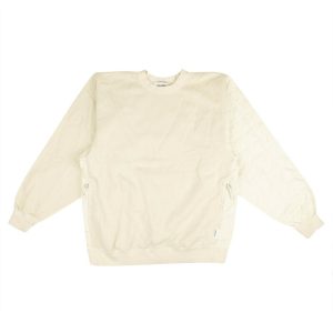 Weißes Sweatshirt mit Rundhalsausschnitt