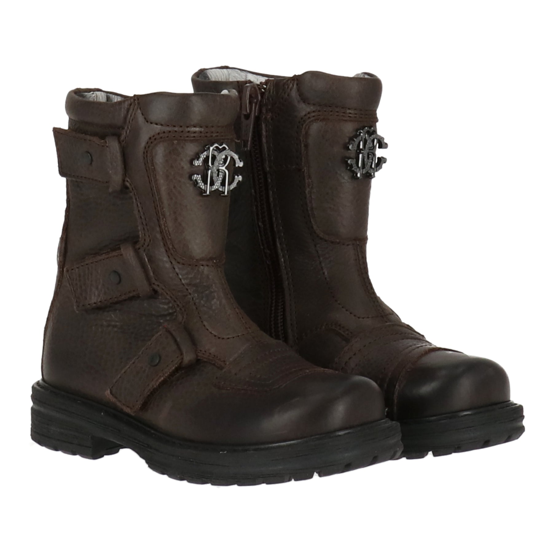 Roberto Cavalli Kinder dunkelbrauner Stiefel
