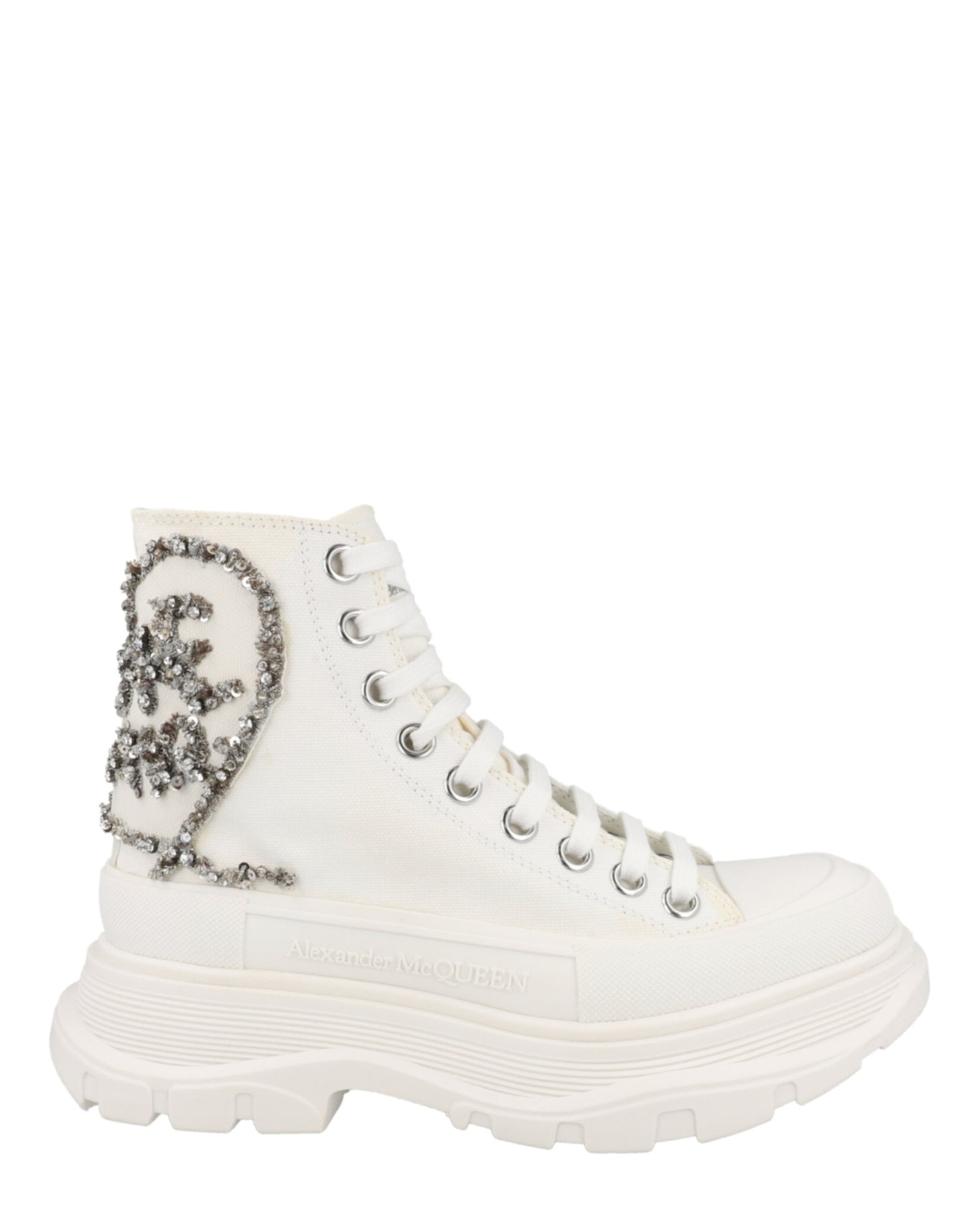 Kristall verzierte Tread Stiefel