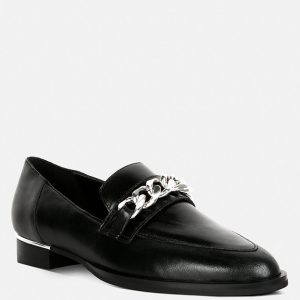 Schwarze Leder Pumps von POLA