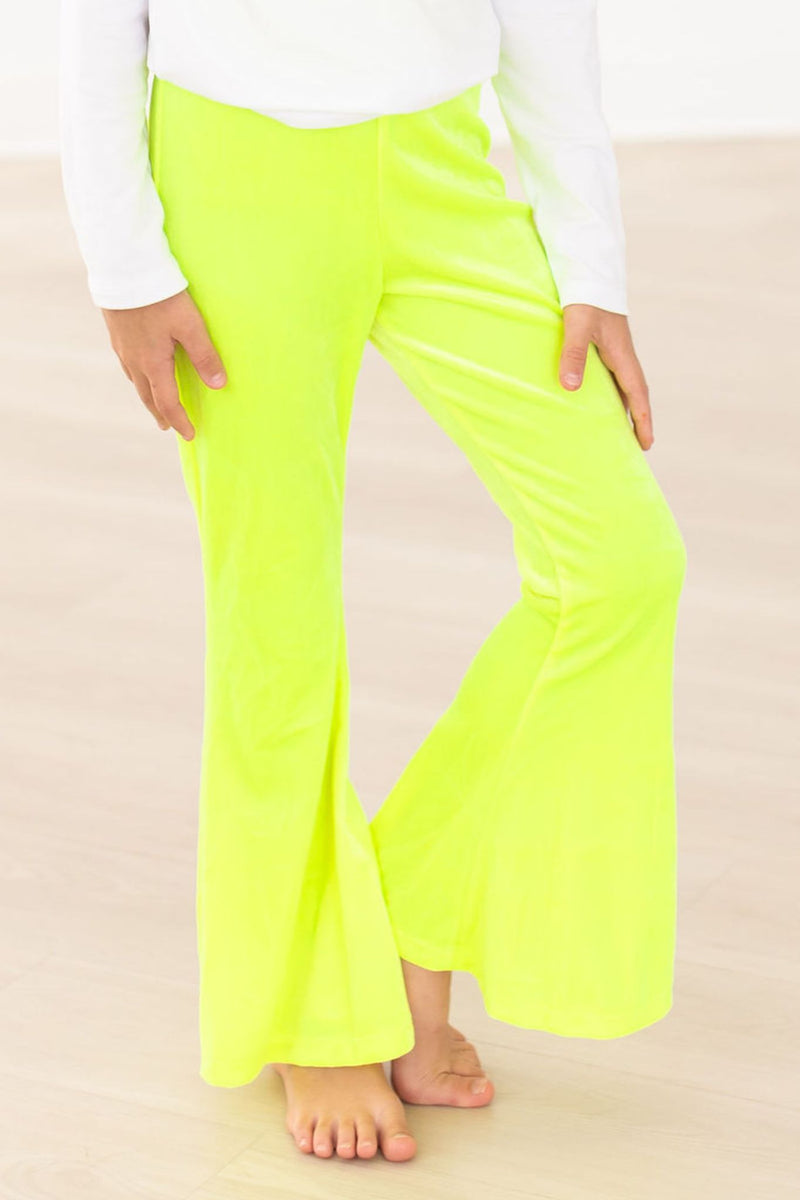 Neon gelb Samt Glocken