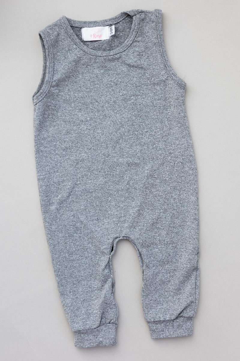 Heather Grau Top Einteiliger Jogger