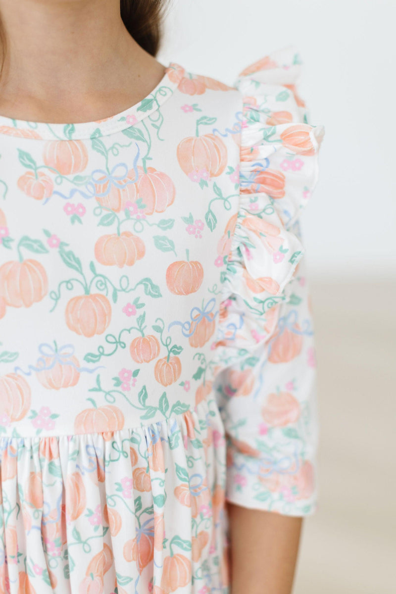 Hübsche Pumpkins Rüschen Twirl Kleid