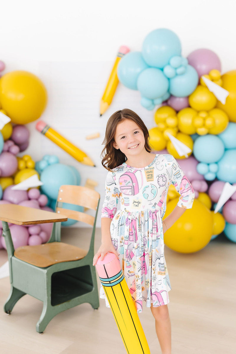 Schule ist cool Tasche Twirl Kleid
