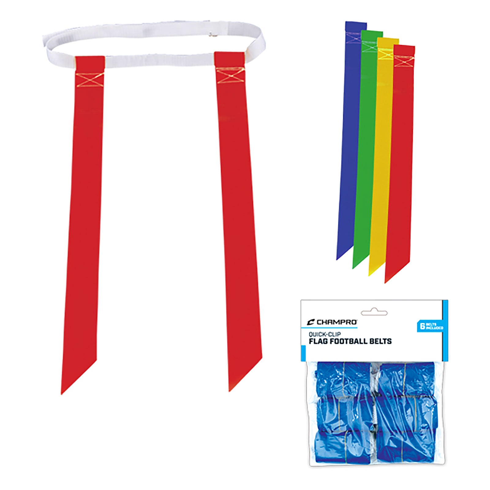 Champro Flag Fußballgürtel – 6er Packung