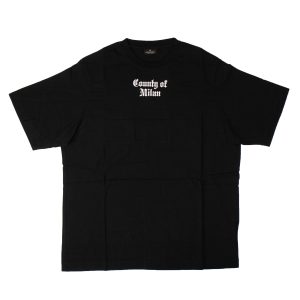 Schwarzes Nine Flags-Kurzarm-T-Shirt für Herren aus Baumwolle