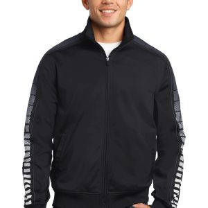 Sport-Tek Herren-Trikot-Trainingsjacke mit Punktsublimation. JST93
