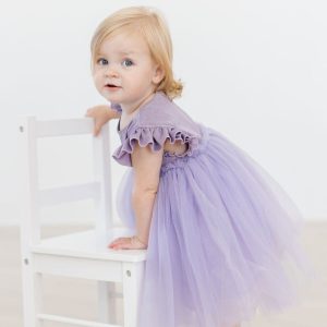 Lavendelschimmerndes Tutu-Kleid