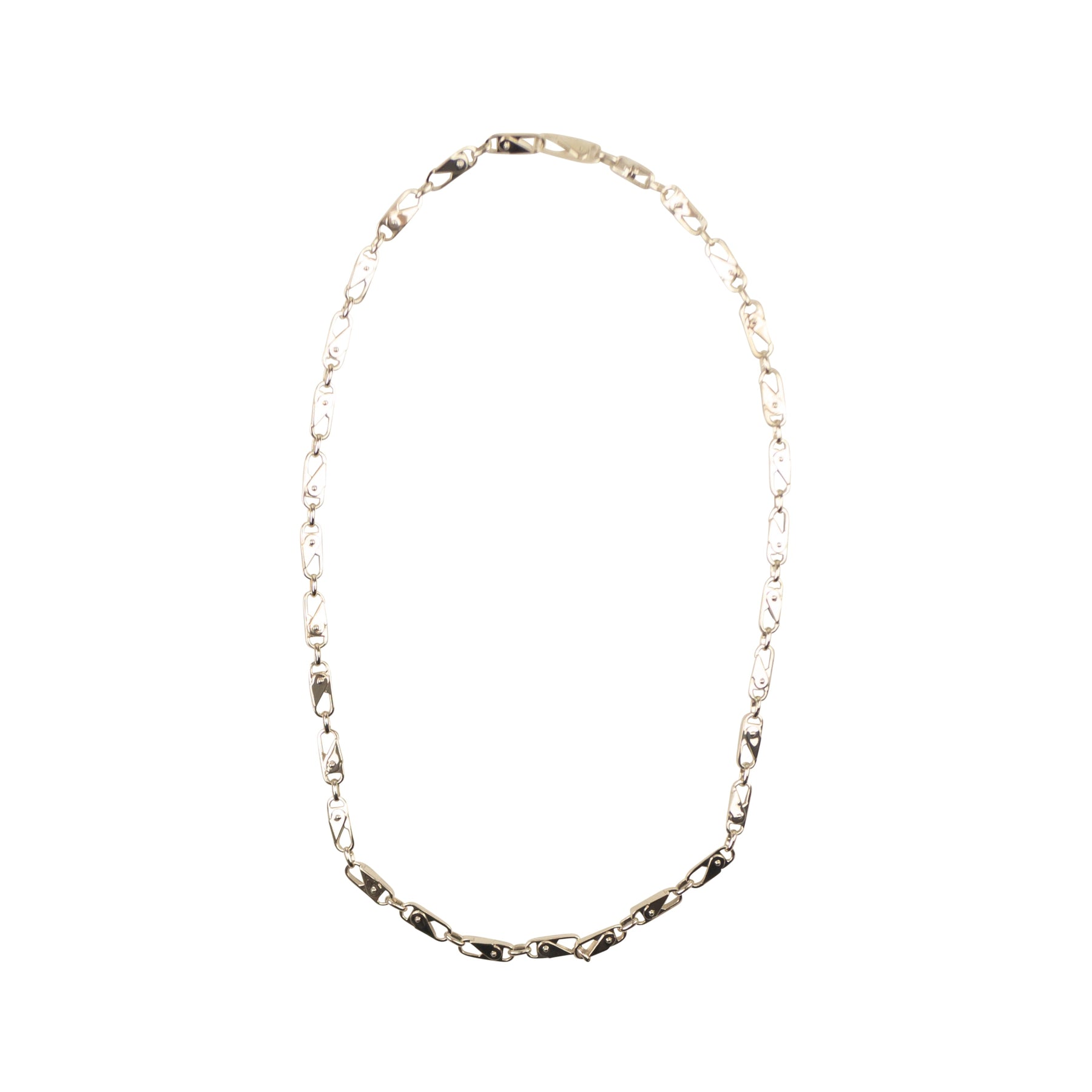 Silber Metall Sling Snap Halskette