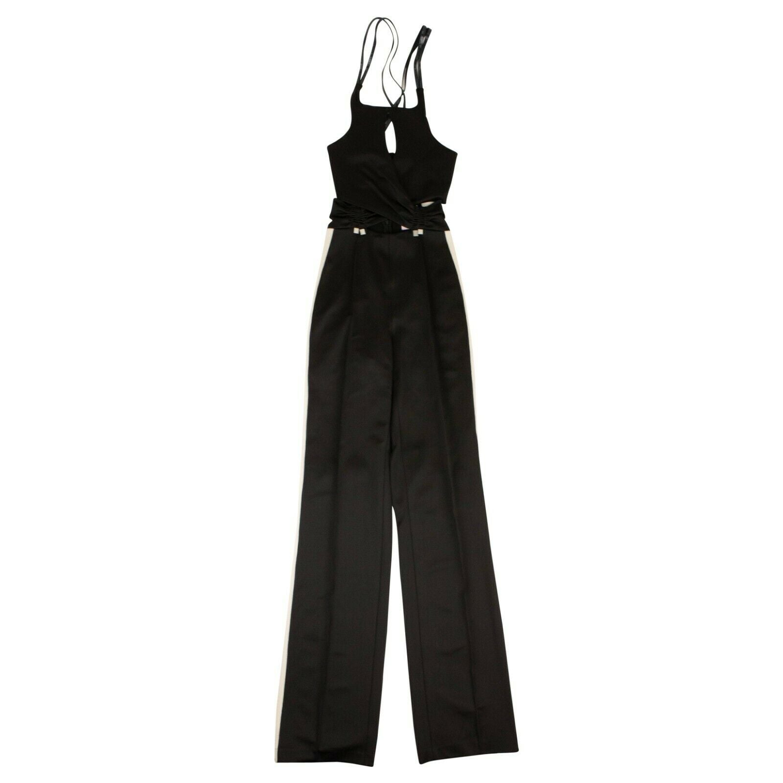 Schwarz Cut Out Neck Jumpsuit