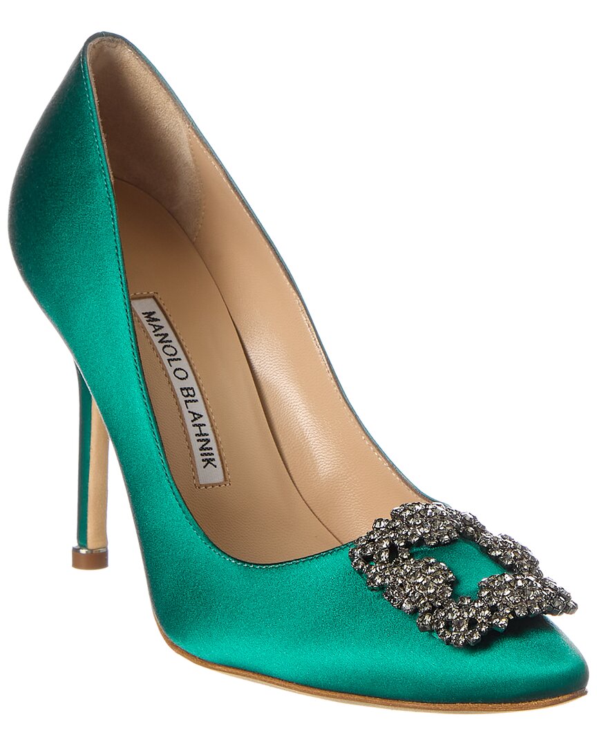 Manolo Blahnik Hangisi 105 Satinpumpe
