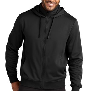 Port Authority Herren-Kapuzenjacke aus glattem Fleece