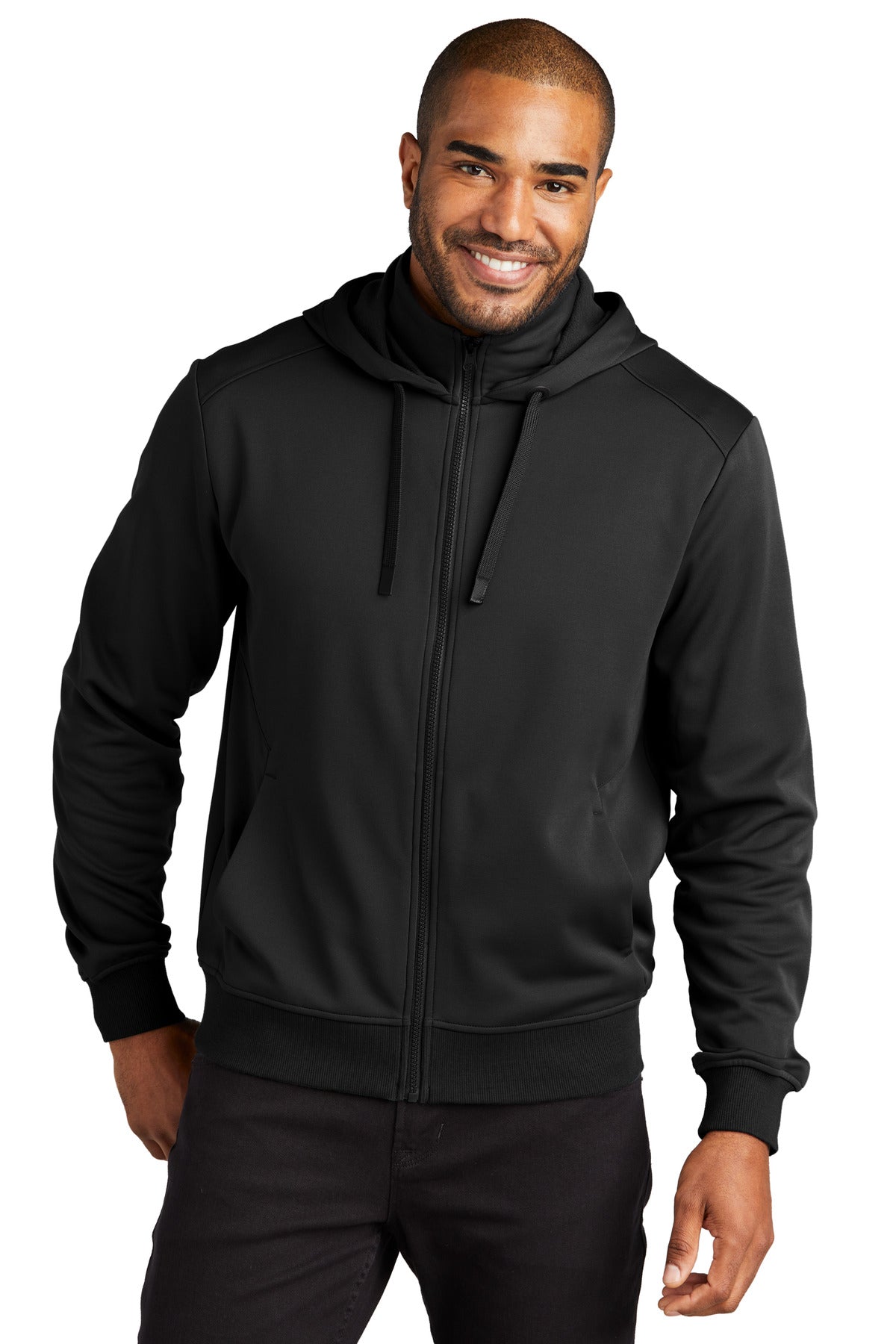 Port Authority Herren glatt Fleece Kapuzenjacke