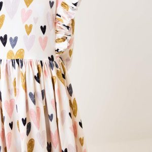 I Heart You Rüschen-Twirl-Kleid