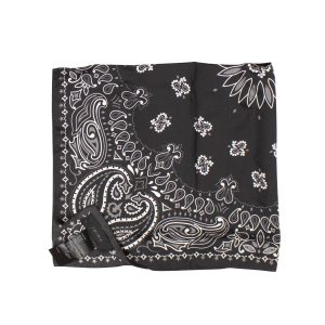 Schwarze und weiße große Bandana Schal