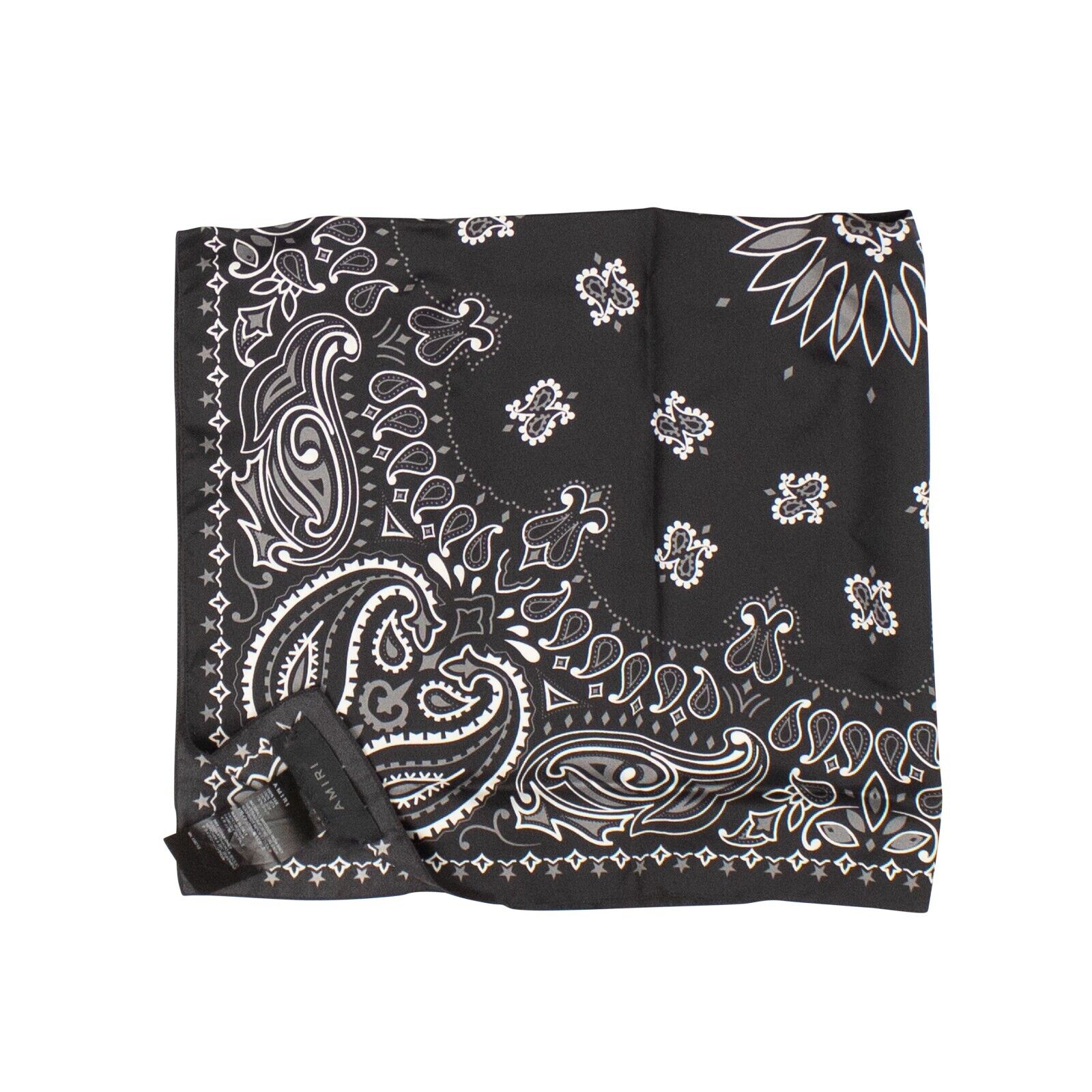 Schwarze und weiße große Bandana Schal