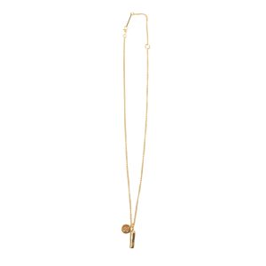 Gold Metall Pille Charm Halskette