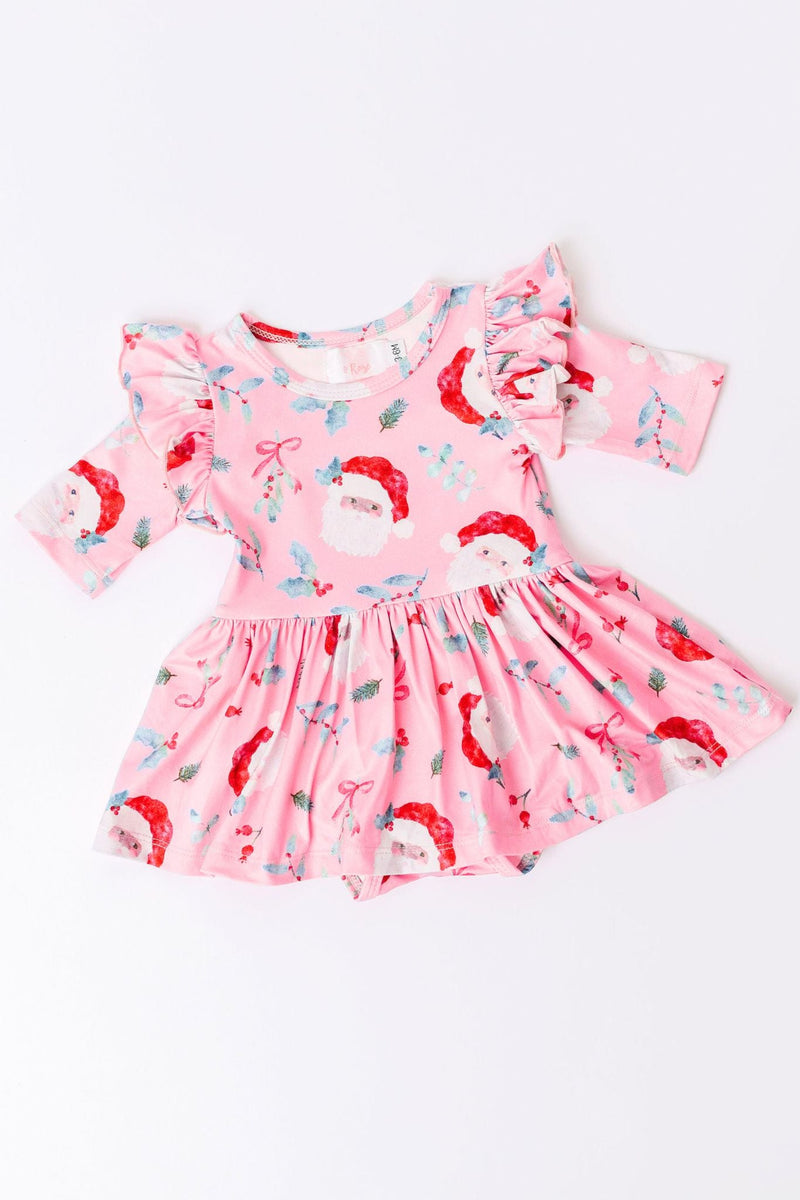 Jolly Old Saint Nick Twirl Badeanzug mit Blumenmuster