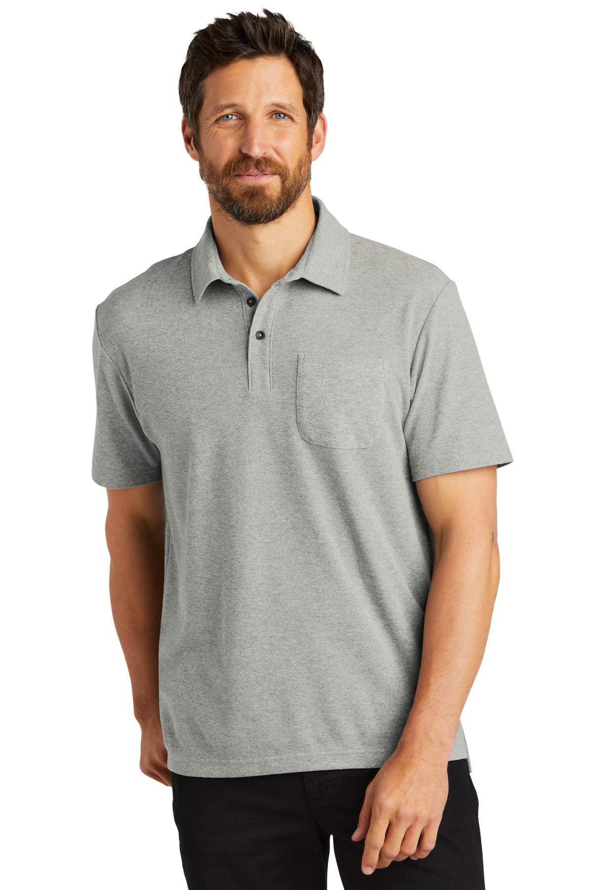 Port Authority Herren C-Free Baumwollmischung Pique Tasche Polo