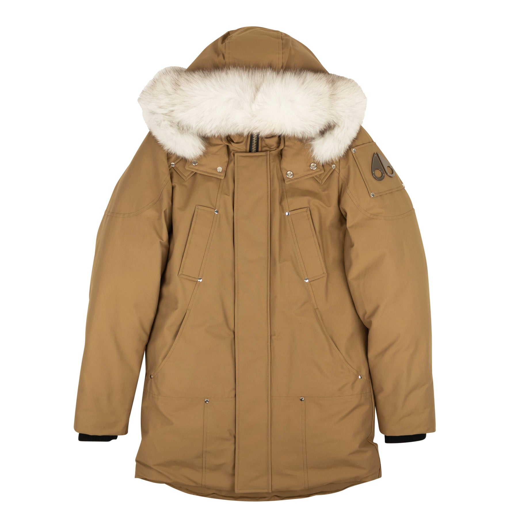 Herren Schwarz Waxie Stirling Parka Mantel