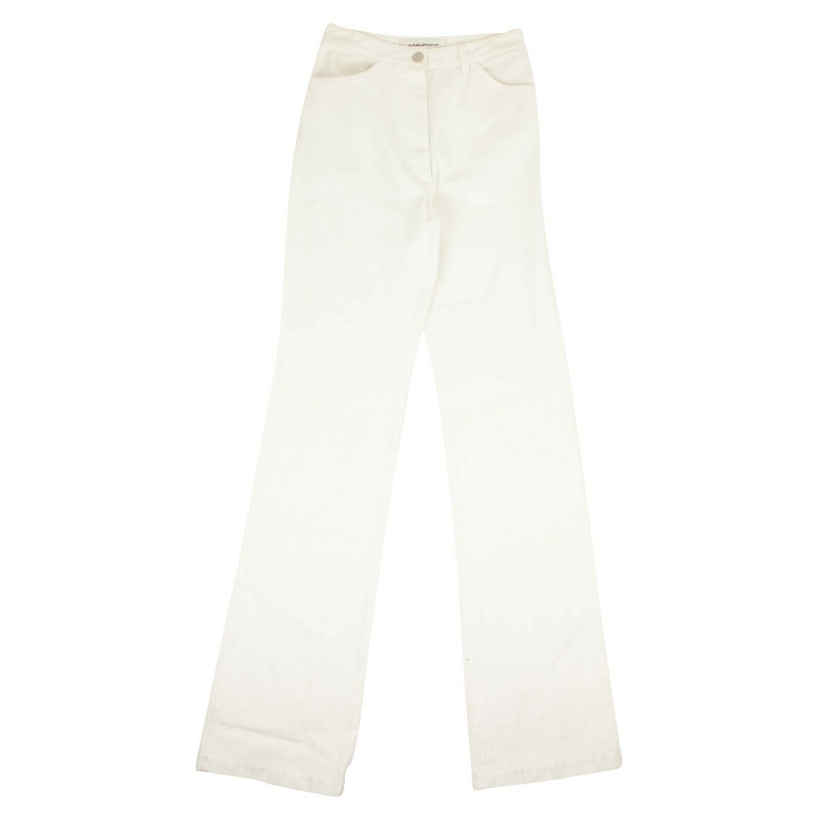 Weiße Jeans aus Denim mittlerer Bund