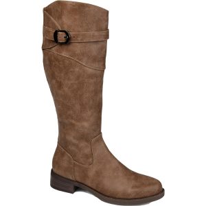 Hohe kniehohe Stiefel aus Kunstleder „Brooklyn“.