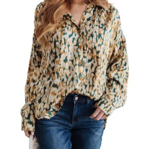 In The Willows Bluse mit Knöpfen in Multi 7732511703100