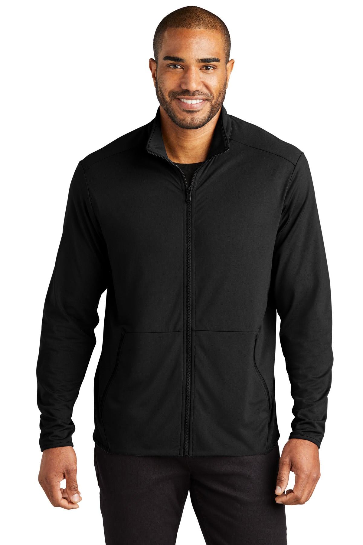 Port Authority Herren Accord Stretch Fleece durchgehender Reißverschluss