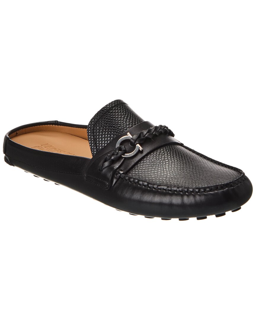 Ferragamo Große geprägte Leder Loafer