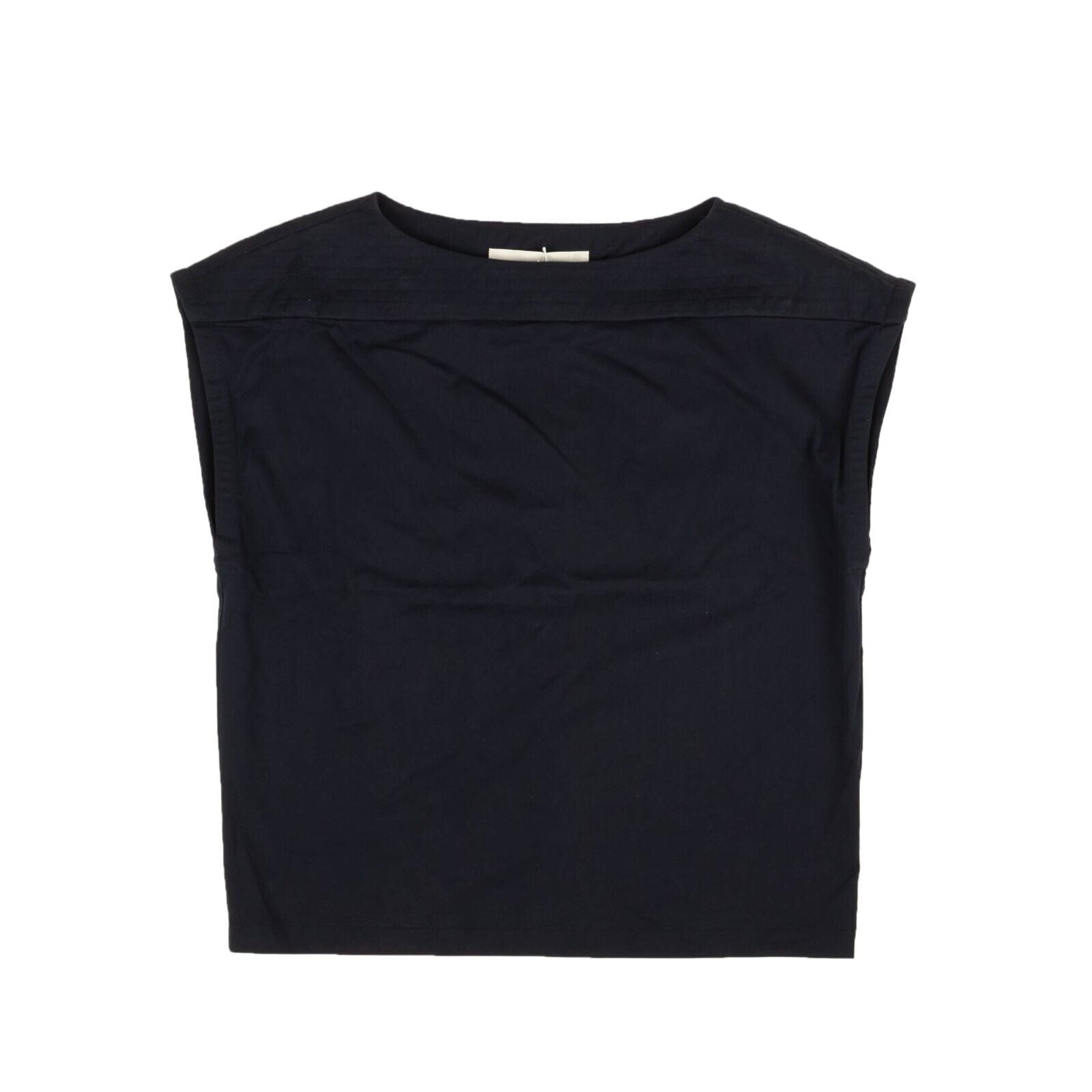 Dunkelblau gestepptes Top