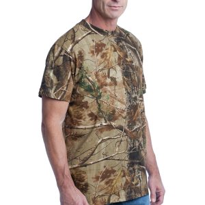 Russell Outdoors Herren Realtree Explorer T-Shirt aus 100 % Baumwolle mit Tasche S021R