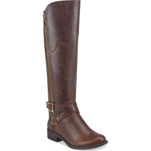 Haydin Reitstiefel aus Kunstleder mit breiter Wade