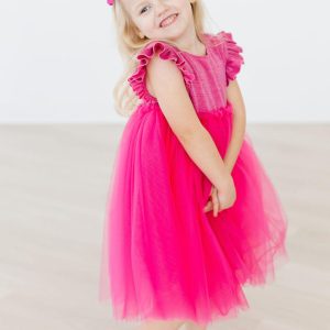Pinkfarbenes, schimmerndes Tutu-Kleid
