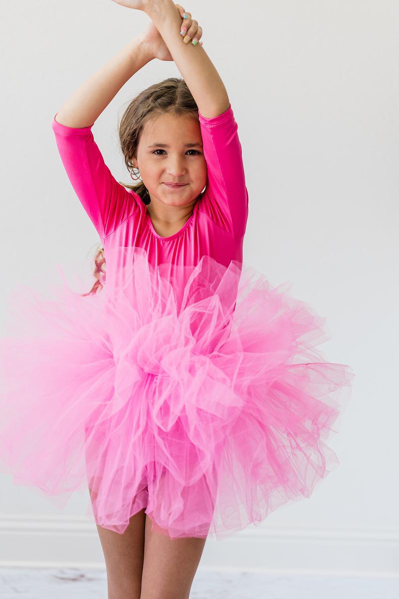 Heißes rosa 3/4 Tutu Trikot