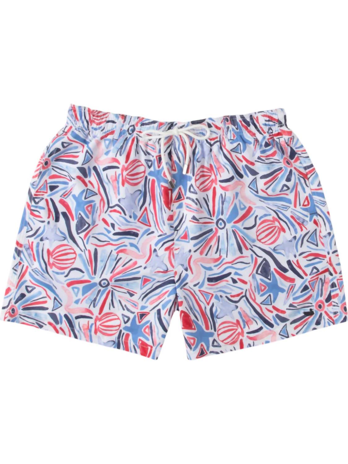 Herren Jubilee Trunks in Marine & Rot