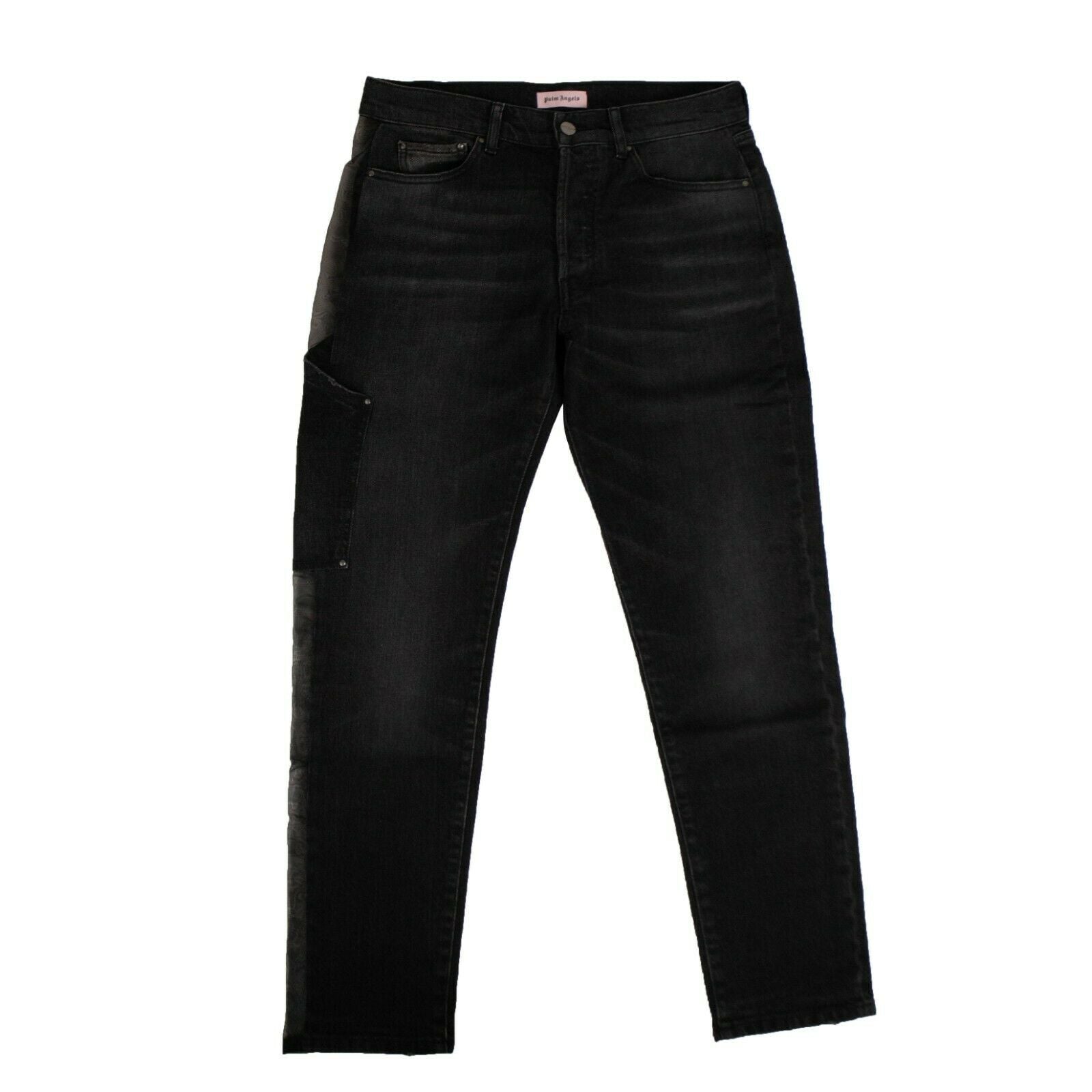 Schwarze, schiere Seitenstreifen Jeans
