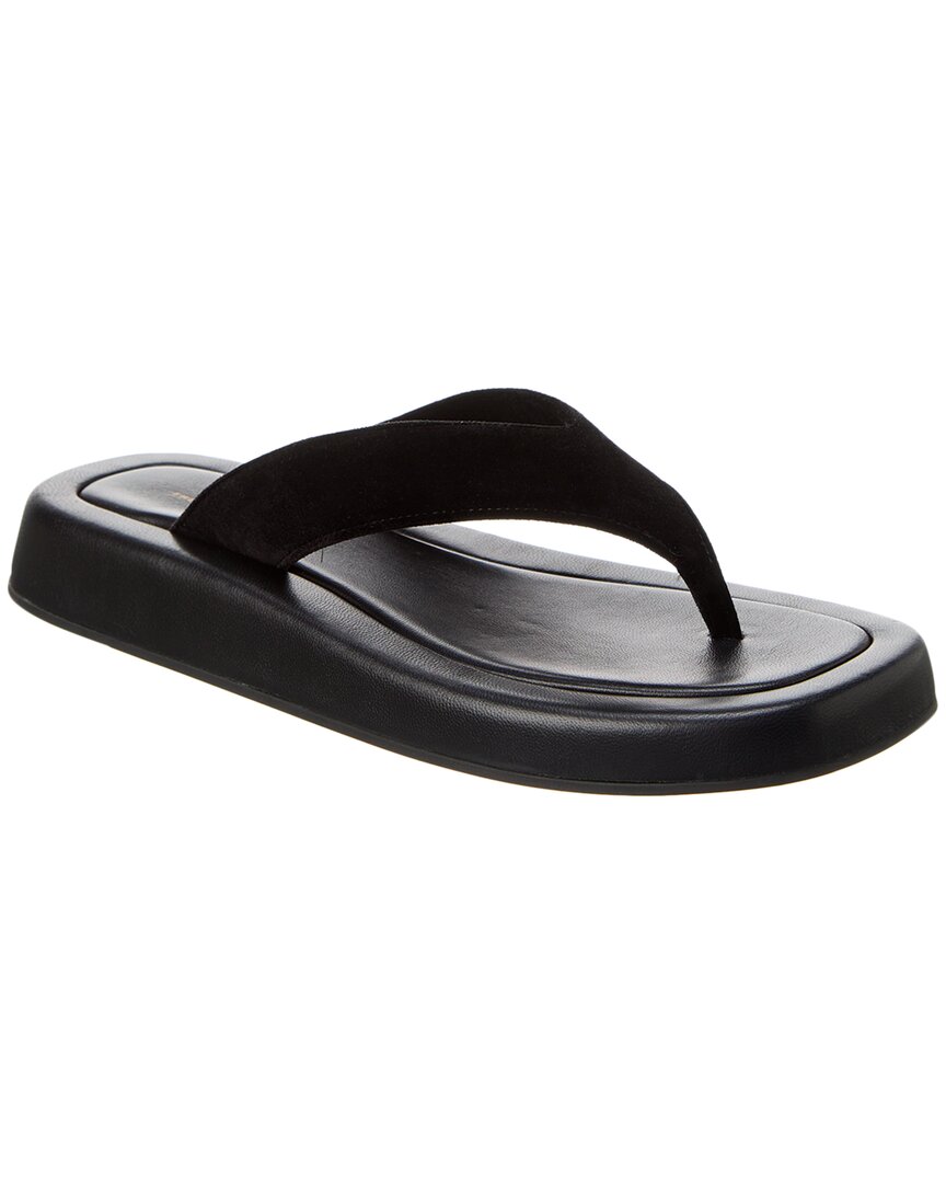 Die Reihe Ginza Velvet Platform Sandale