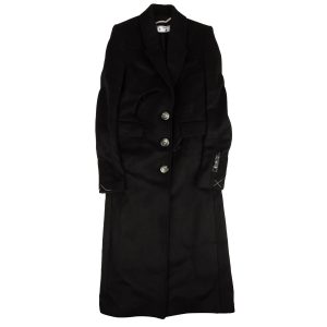 Schwarzer Halbmond-Trenchcoat